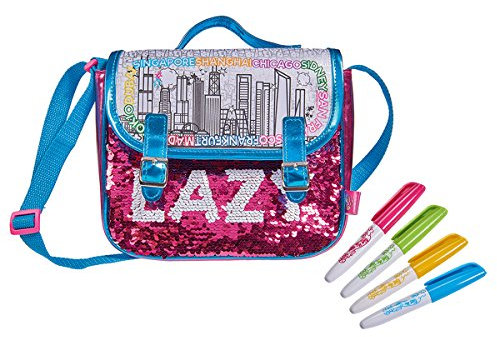 Simba 106374265 - Color Me Mine Swap Briefcase Tasche zum Bemalen / Jetzt neu mit trendigen Wendepailletten
