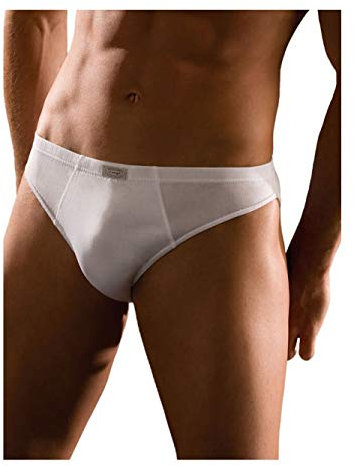 CAGI Slip Uomo Medio 1210 in PREGIATO Cotone Filo di Scozia Bianco (1, 7ª)