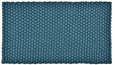 Pad - Uni in/Outdoor - Fußmatte, Badematte, Türmatte - Petrol/blau - 72x92 cm