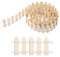 VOSAREA Mini clôture en bois pour décoration de jardin de maison 100 cm x 3 cm
