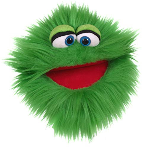 Living Puppets Quatschköppe Handpuppe Plappermaul in grün für Erwachsene und Kinder geeignet, Größe: 20 cm, Handwäsche, W807
