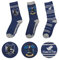 Cinereplicas HARRY POTTER - Chaussettes - Pack de 3 - Unisexes - Maison Serdaigle - Chaussettes à emblèmes - Taille 35 à 45