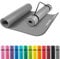 GORILLA SPORTS® Yogamatte - 190x60x1,5 cm oder 190x100x1,5 cm, mit Tragegurt, Phthalatfrei, Rutschfest, Farbwahl - Gymnastikmatte, Fitnessmatte, Sportmatte, Trainingsmatte, Übungsmatte