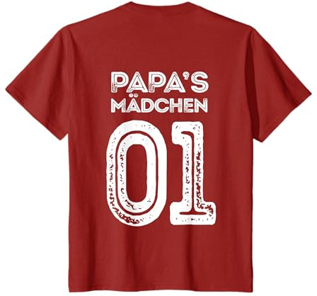 Vater Tochter Partnerlook Papa's Mädchen Geschenk T-Shirt