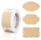 Molain Étiquettes autocollantes en papier kraft (250 pièces), étiquettes cadeaux, étiquettes cadeaux, étiquettes cadeaux, étiquettes pour bouteilles de vacances, bocaux de nourriture (A)