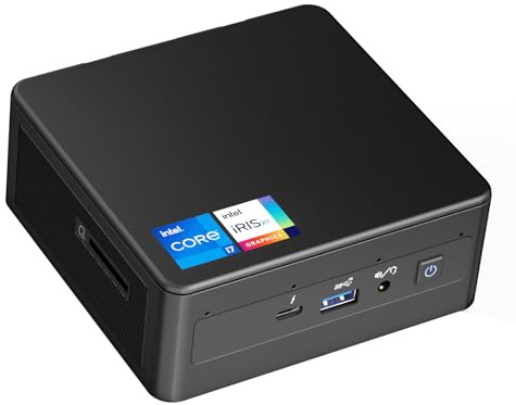 Intel NUC 11 Panther Canyon Mini PC, Core i7-1165G7, senza RAM, senza SSD, senza sistema operativo Mini computer, LAN 1000M/WiFi 6/BT5.2, computer aziendale per ufficio/scuola/casa (NUC11PAHi7)