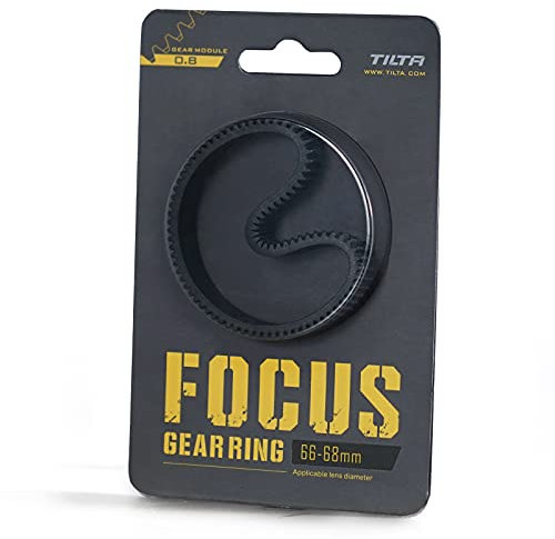 TILTA Seamless Lens Focus Gear Ring φ66-68 mm für Tilta Mini Follow Focus Nucleus Nano DSLR Camera, 360 ° Drehfokus Gear Videokamera Objektiv Zubehör TA-FGR-6668