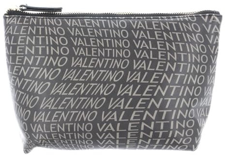 VALENTINO Samosa Punch Cosmetic Purse Nero/Grigio