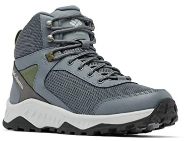 Columbia Men's Trailstorm Ascend Mid WP waterproof mid rise hiking boots, Grey (Graphite x Nori), 12 UK