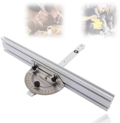 Jauge d'onglet de scie à table, système de verrouillage d'onglet, système de clôture, pratique, léger, en alliage d'aluminium de haute précision pour le bricolage