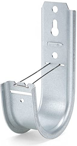 48 Pack 2-Inch Galvanized Steel Cable Support J-Hook with Retainer Clips - 48 Pack - Efficient Cable Management & Organization Solution