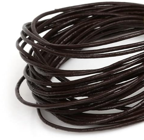 SELCOA 1/1.5/2/3mm 5M Echtes Leder Draht Schnüre Runde Seil String Für Schmuck Machen Perlen Linie DIY Armband Halskette Zubehör