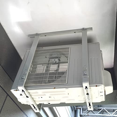 Soporte de Montaje Universal para Aire Acondicionado, Soporte para Aire Acondicionado para Exteriores, Colgador de Techo, Soporte de Condensador de Acero Resistente para Montaje en Pared, un