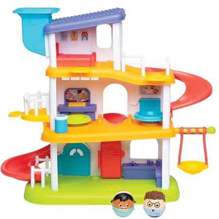 Playskool Weebles My Smart House - Weeble Wobble Preschool Toy for Toddlers Smart Speaker with Sounds + Songs 3 Floors of Imaginative Play for Ages 12 Months and Up