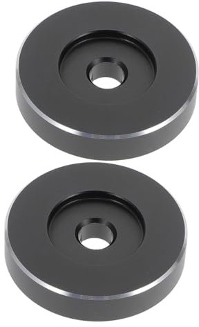 Uonlytech 2pezzi Adattatore Per Dischi Vinile Metallo Per Giradischi Da Compatibile Con Dischi Design Professionale e Artigianato Per Uso Domestico e Professionale
