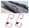 Adunsiaoto 2 Stück Verbesserte Wischerleistung, Scheibenwischer Spannfeder, Auto Wischerarm Feder Scheibenwischer Booster, Metall-Wischerarm Booster Feder(Rot)