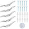 Curtain Metal Hooks Blinds Vertical Roller Positioning Rope Hooks Cleat Cord Pull Holder for Home Office Window Blinds Curtains Sun Shades Ropes(5pcs)