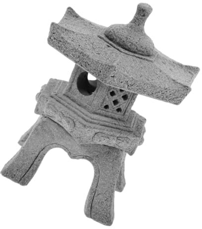 Milisten Garden Decor Miniature Pagoda Statue for Bonsai Terrarium Micro Landscape Tabletop Ornament Japanese Style Accessory