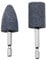 Easnea 2 Pcs Rotary Grinding Stone, 1/4'' Hex Shank, Chrome Corundum, 7.1cm x 7.9cm (2.80in x 3.11in), Tool Accessory, Grinding Wheel