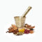 BRACOP® Mortar Pestle Set Of 2 Pcs Grinder Bowl Food Masher Kitchen Tools Cooking Accessories Herb Ginger Crusher Mortar Pestle For Grinding Spices And Herbs Pepper Chopper Brass Mortar And Pestle