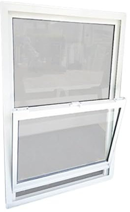 Ventana vertical de aluminio para cobertizo de vidrio para cafeterías y oficinas, 80 x 60 cm