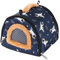 Sac de voyage pour cochon d'Inde - Porte-hamster - Cage sortante semi-fermée - Cage de voyage - Hamster de transport chaud pour souris et chinchillas