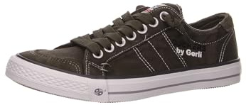 Dockers by Gerli Herren Schuhe Sneaker Slip On Turnschuh Sneaker Washed Canvas, Farbe:Khaki, Schuhgröße:EUR 46, Artikel:-790-850 Khaki