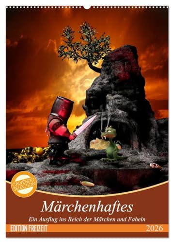 Märchenhaftes (Wandkalender 2026 DIN A2 hoch), CALVENDO Monatskalender: Ein Ausflug ins Reich der Märchen- und Fabelwesen (CALVENDO Spass)