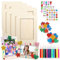 10 Stück Holzbilderrahmen zum Bemalen 20x15cm Bilderrahmen Holz Set, Holzrahmen, Bilderrahmen zum Bemalen, DIY Bilderrahmen Zum Selbstgestalten für Kinder, Deko, Hochzeit, Bemale für Geburtstage