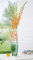 Vase en Verre - Style pastèque - Étanche - Hauteur : 40 cm - Vert/Orange