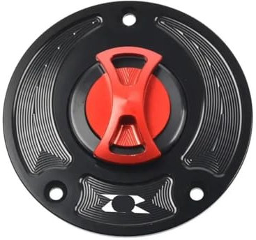 DINGYIG Für GSXR 600 Für GSXR 750 2004-2013 Motorrad Gas Tank Cap Abdeckung Tankdeckel(Red)