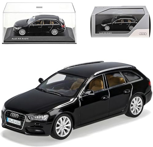 Generisch A*U*D*I A4 B8 Facelift Ab 2011 Avant Kombi Phantom Schwarz Ab 2007 1/43 Minichamps Modell Auto