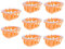 VICASKY 8pcs Mini Shopping Baskets Plastic Grocery Baskets with Handles for Role Play for Supermarket and Home Decor for Boys