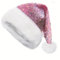 Weihnachtsmütze für Herren, personalisierbar, mit Pailletten, Santa Hut, Halloween & New Year, festlich, Weihnachten, Kopfbedeckung, elektrisch (Pink, Einheitsgröße)