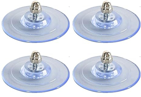 Tasses de lit pour chat - Ventouse de fenêtre en PVC solide - Coussinets adhésifs transparents - Vis durables - Remplacement pour hamacs, piquets, installation sûre et retraite quotidienne jusqu'à Z