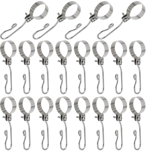 Rohrschelle aus Edelstahl 304, Haken für φ35 mm Stangen, Wäscheständer, 20 Stück
