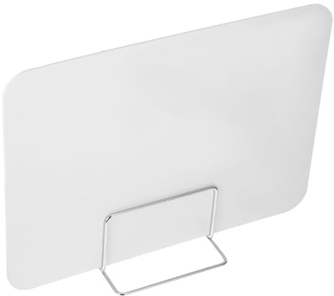 WRITWAA Schreibtischabtrennungen für Schüler aus Weißem PVC und Eisen Datenschutzschild zum Blockieren von Ablenkungen für Büro und Esstische