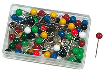 ALCO-Albert 626 Landkartennadeln 5mm 100Stück farbig sortiert