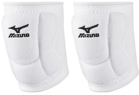 Mizuno LR6 - Rodillera de voleibol, color blanco, talla S