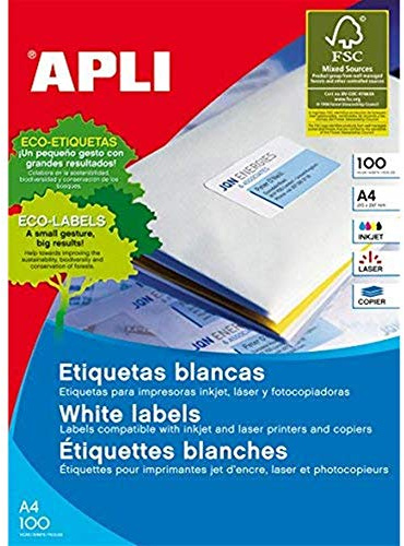 APLI 1290 Box Blätter Etiketten 70 x 67.7 mm