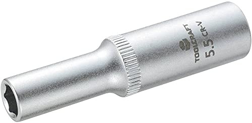 TOOLCRAFT 816094 Socket Spanner Insert 6.3 mm (1/4) Spanner Width 5.5 mm