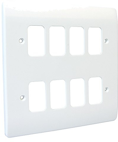 MK Electric Logic Plus 8 Module Grid Plus Front Plate