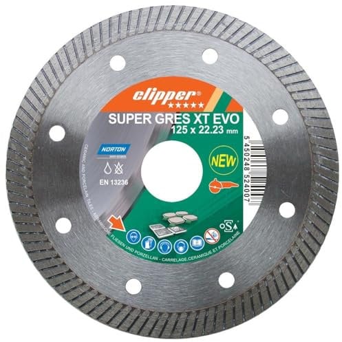 Norton Clipper 70184644759 SuperGresXT Evo Disques diamant 115 x 22,23 mm Gris/Argent