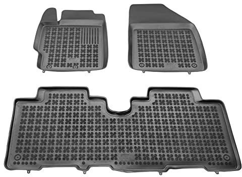 REZAW PLAST 201420 Fußmatten Set Gummimatten Vorne und Hinten Matten schwarz Kompatibel mit TOYOTA Verso S P12