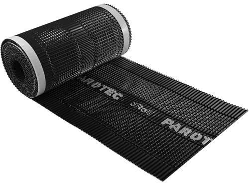 Parotec 30 cm x 5 m – Schwarz RAL 9005, hochwertiges Firstband für Firstrolle und Gratrolle, ideal für die Abdichtung und Belüftung von Dächern mit Dachfirst und Grat