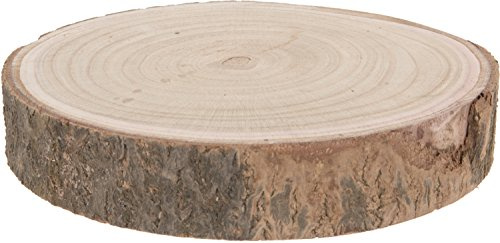 CHICCIE Deko Holz Baumstamm Unterlage - Ø mindestens 23cm - Tablett Untersetzer