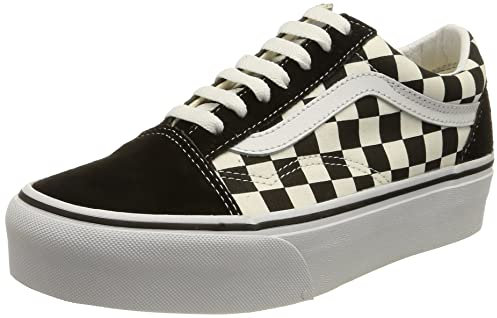 Vans - Old SKOOL Platform Cuadros VN0A3B3UHRK1 - Color Negro, Talla 36.5 EU
