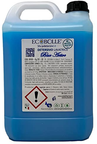 ECOBOLLE Detersivo Lavatrice Blue Active - Concentrato & Super Profumato 5KG