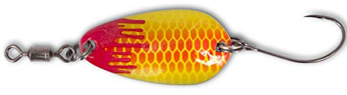 Quantum Magic Trout Bloody Loony Spoon 2,5cm 2g - Forellenblinker, Farbe:rot/gelb