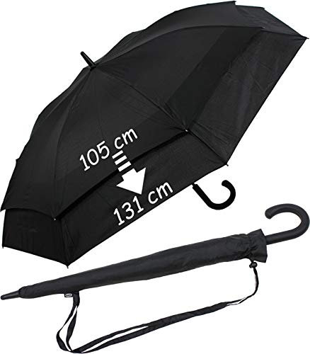 iX-brella expandierender Stockschirm mit Automatik Move to XXL - schwarz-schwarz